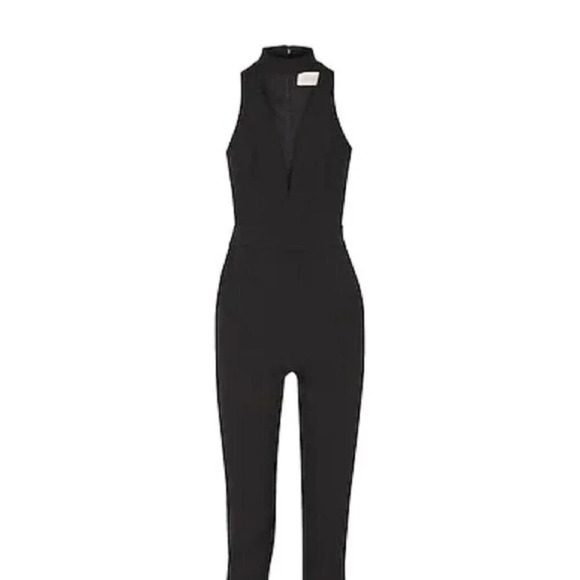 NWT Michelle Mason Choker Plunge Jumpsuit size 4 - Picture 5 of 7